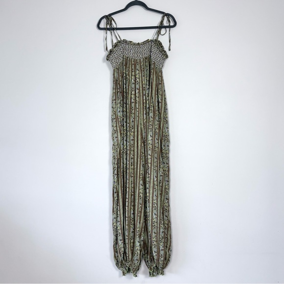 Intimately Free People Rule The World Floral Maxi Jumpsuit in Fern Combo Large - Picture 9 of 16